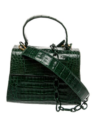 Nancy Gonzalez Crocodile Top Handle Bag