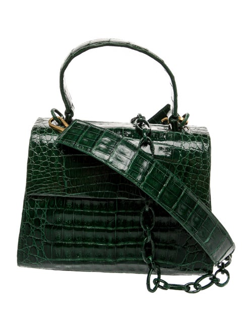 Nancy Gonzalez Crocodile Top Handle Bag