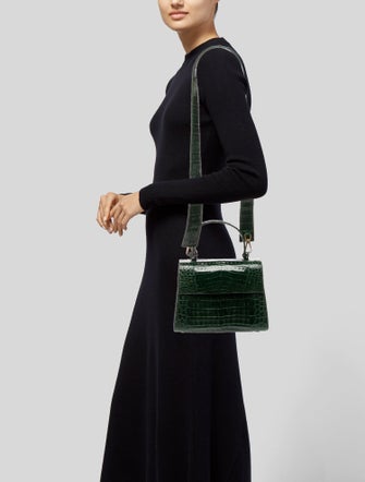 Nancy Gonzalez Crocodile Top Handle Bag