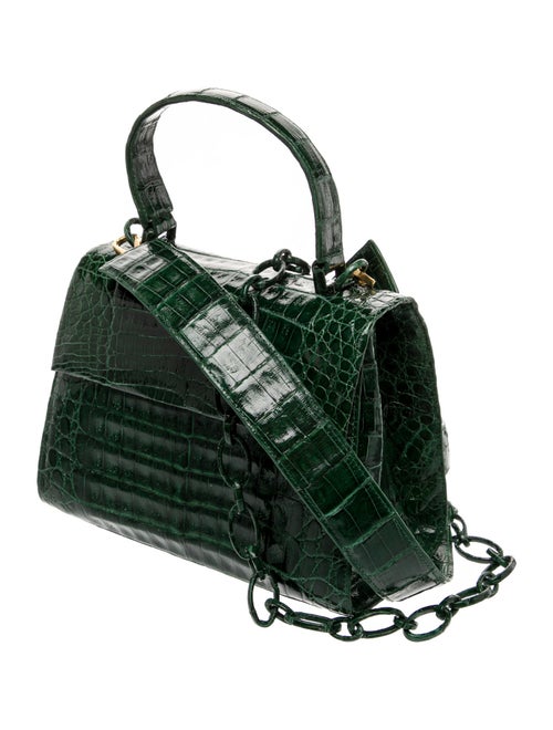 Nancy Gonzalez Crocodile Top Handle Bag