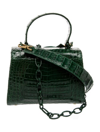 Nancy Gonzalez Crocodile Top Handle Bag