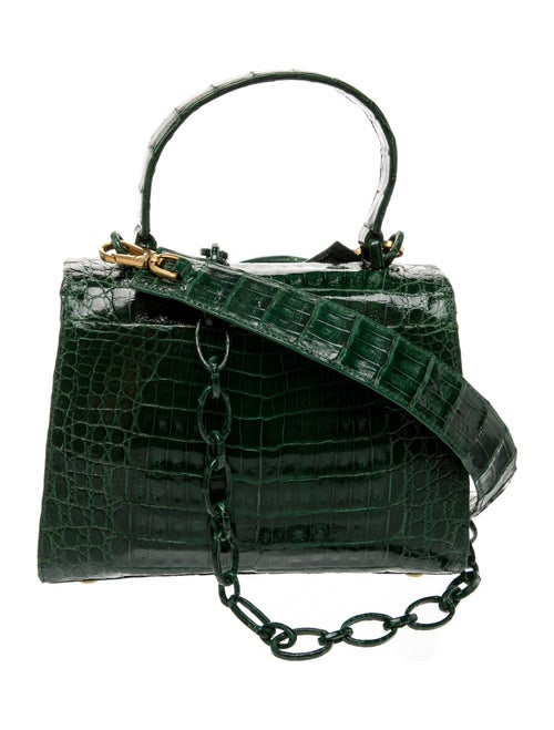 Nancy Gonzalez Crocodile Top Handle Bag