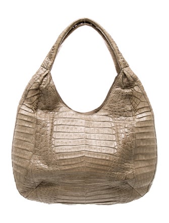 Nancy Gonzalez Embossed Leather Shoulder Bag