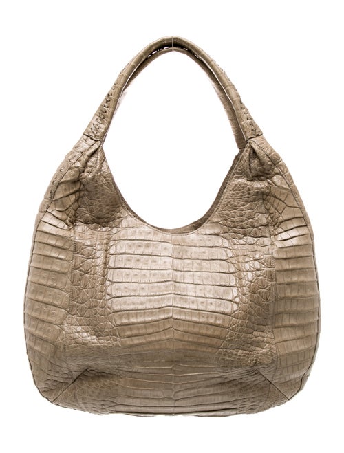 Nancy Gonzalez Embossed Leather Shoulder Bag