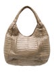 Nancy Gonzalez Embossed Leather Shoulder Bag