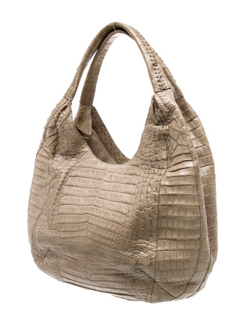 Nancy Gonzalez Embossed Leather Shoulder Bag