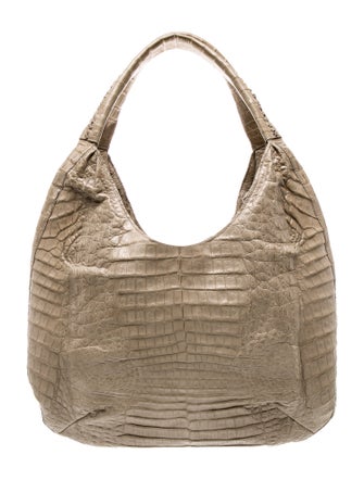 Nancy Gonzalez Embossed Leather Shoulder Bag