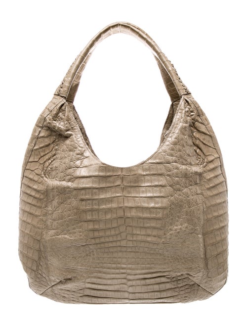 Nancy Gonzalez Embossed Leather Shoulder Bag
