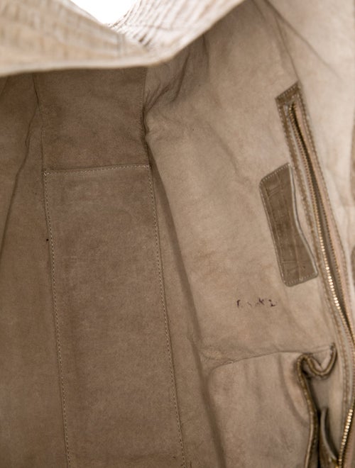 Nancy Gonzalez Embossed Leather Shoulder Bag