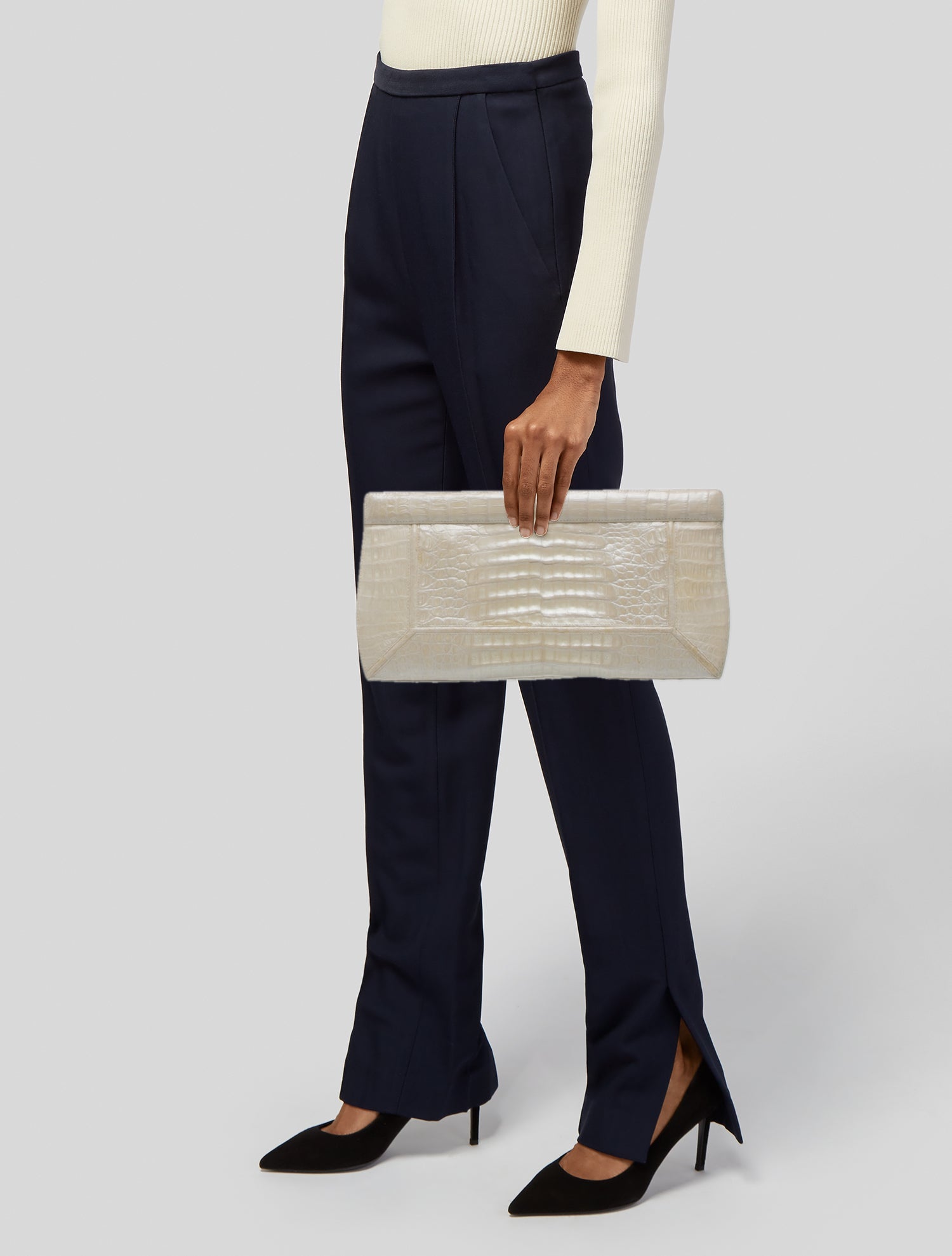 Nancy Gonzalez Crocodile Clutch