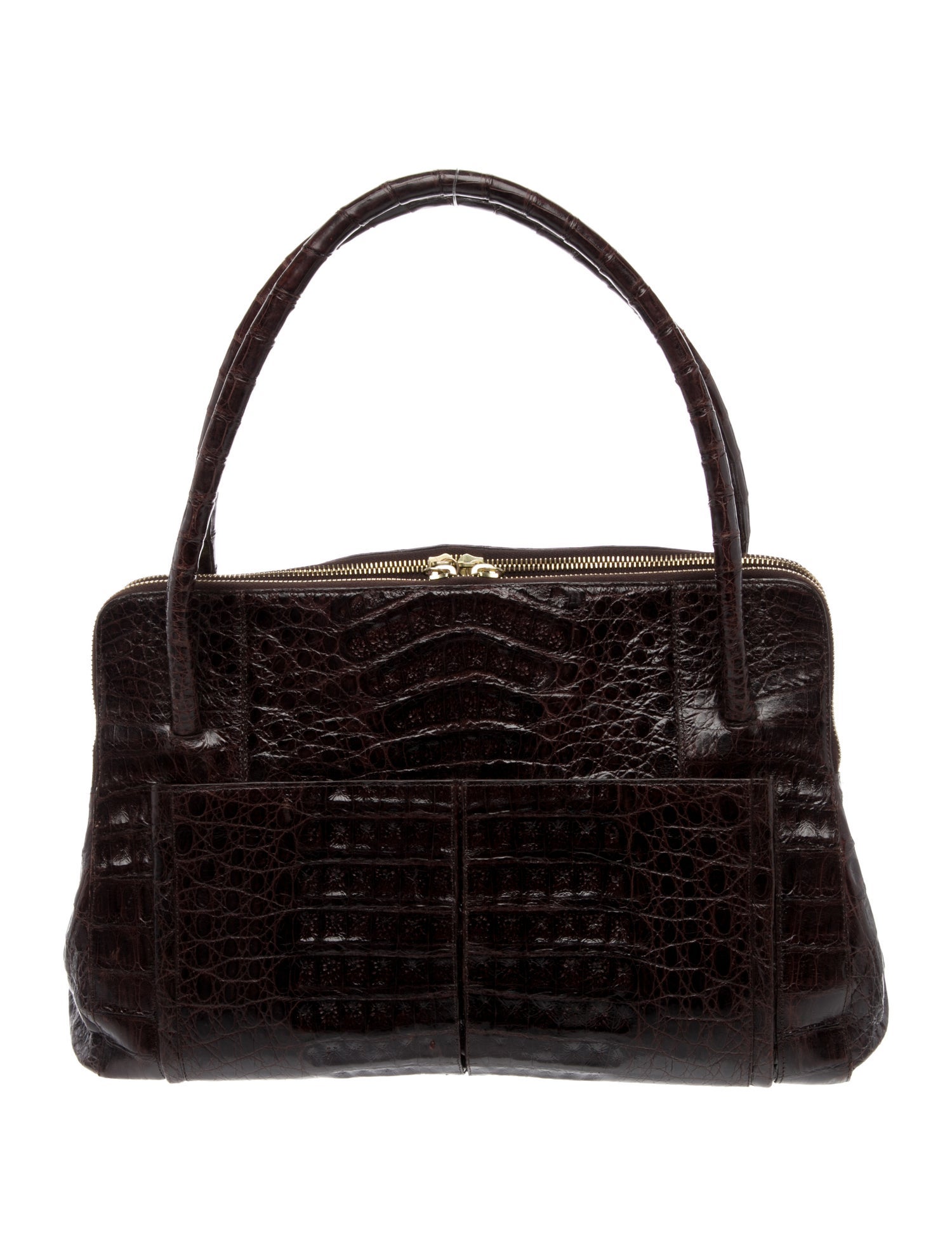 Nancy Gonzalez Crocodile Top Handle Bag