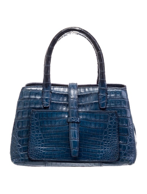 Nancy Gonzalez Crocodile Top Handle Bag