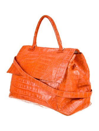 Nancy Gonzalez Crocodile Top Handle Bag