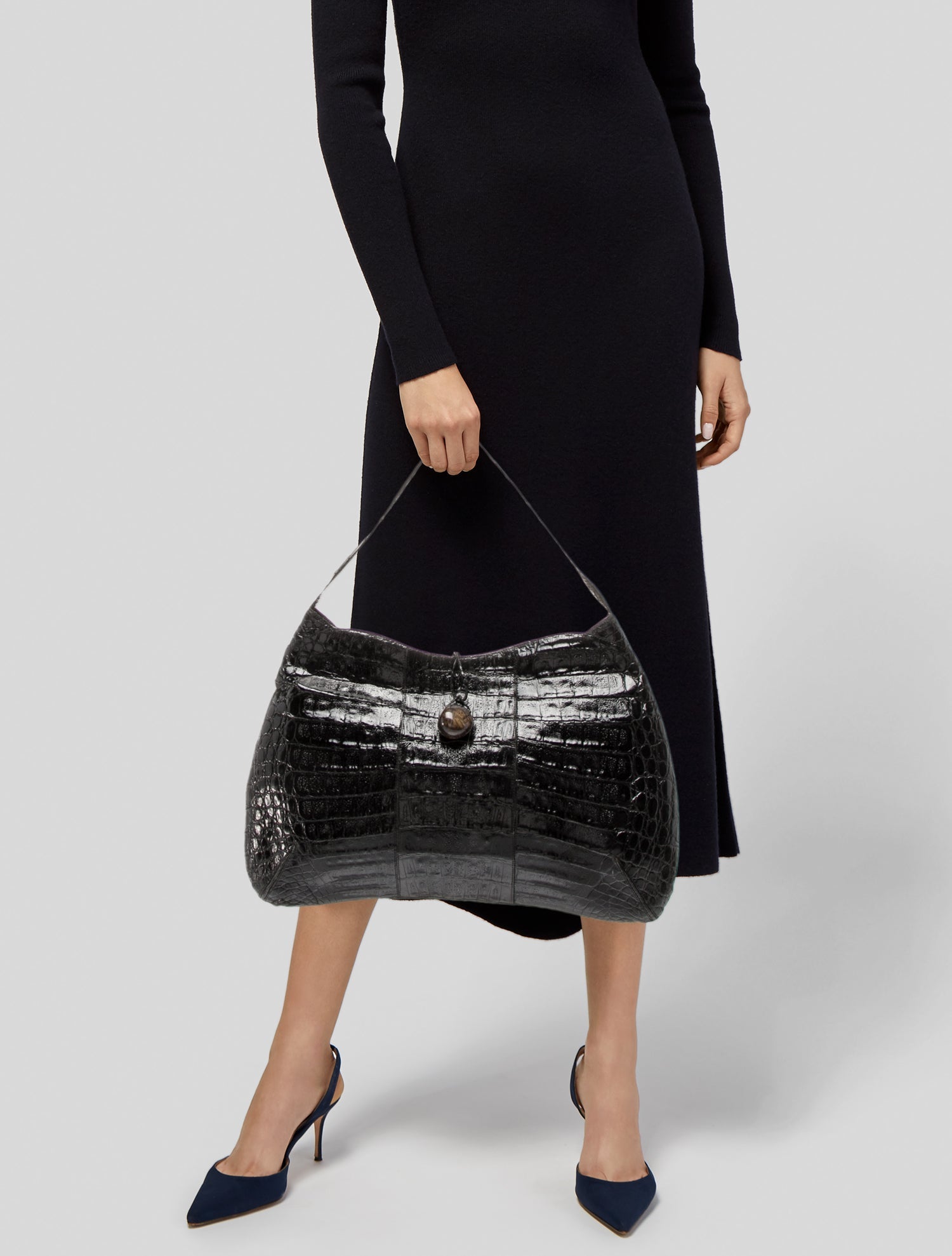 Nancy Gonzalez Caiman Shoulder Bag