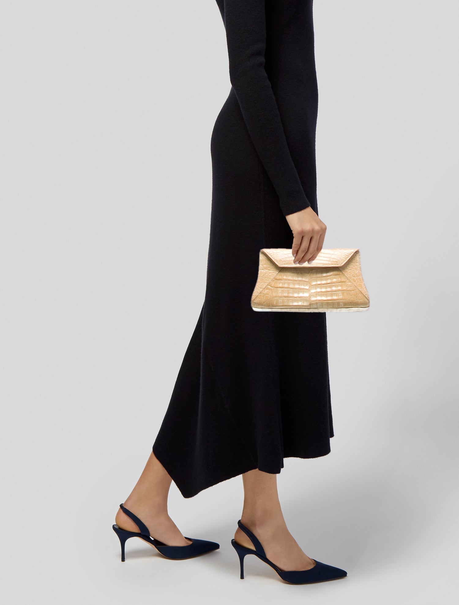 Nancy Gonzalez Crocodile Clutch