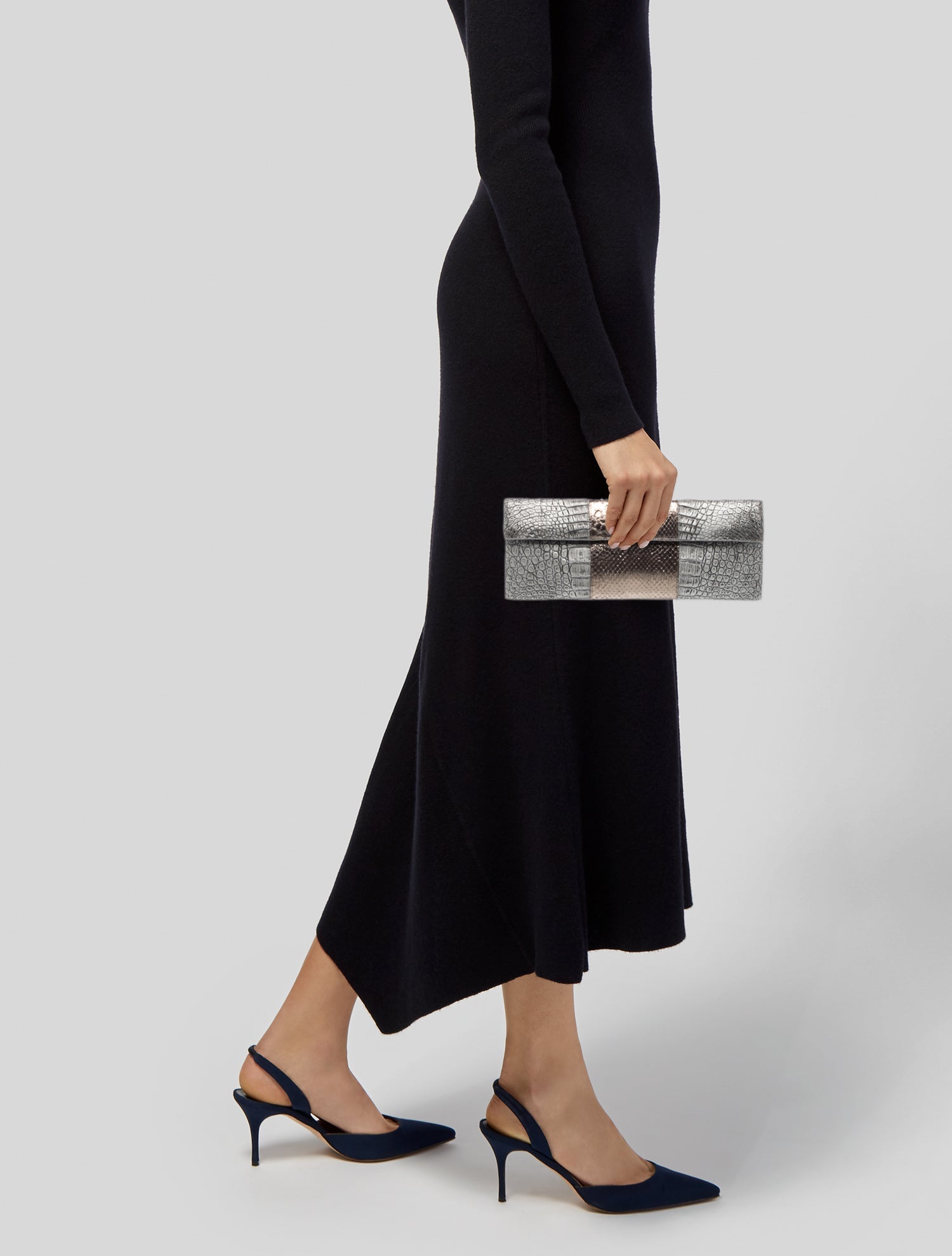 Nancy Gonzalez Crocodile Clutch