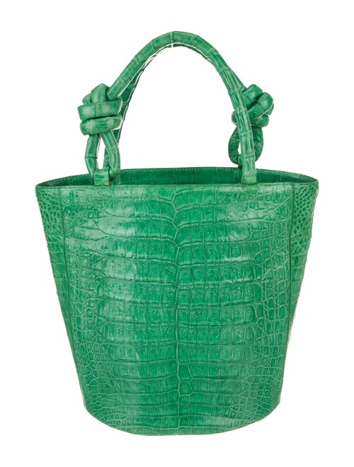 Nancy Gonzalez Embossed Leather Top Handle Bag