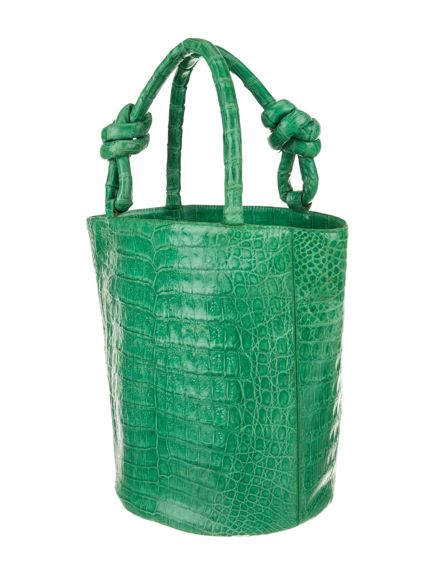 Nancy Gonzalez Embossed Leather Top Handle Bag