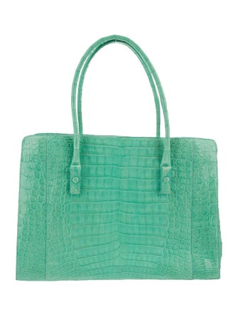 Nancy Gonzalez Crocodile Top Handle Bag