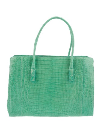 Nancy Gonzalez Crocodile Top Handle Bag