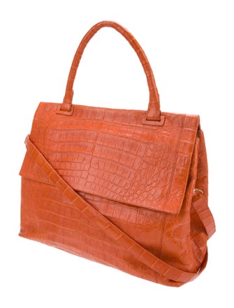Nancy Gonzalez Crocodile Top Handle Bag