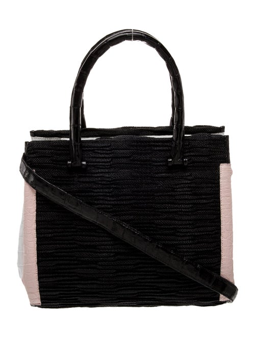Nancy Gonzalez Tweed Top Handle Bag