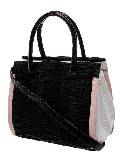 Nancy Gonzalez Tweed Top Handle Bag