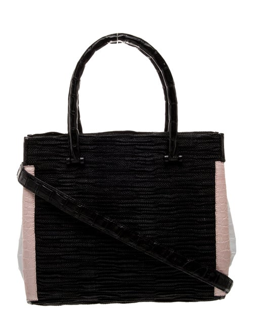 Nancy Gonzalez Tweed Top Handle Bag