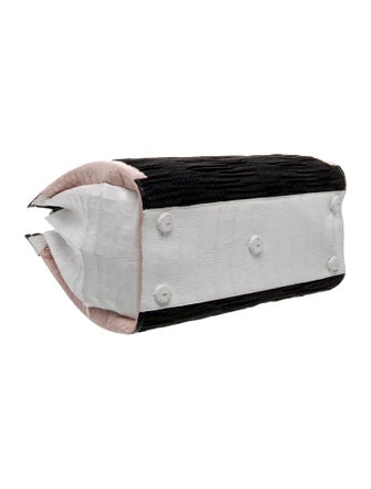 Nancy Gonzalez Tweed Top Handle Bag