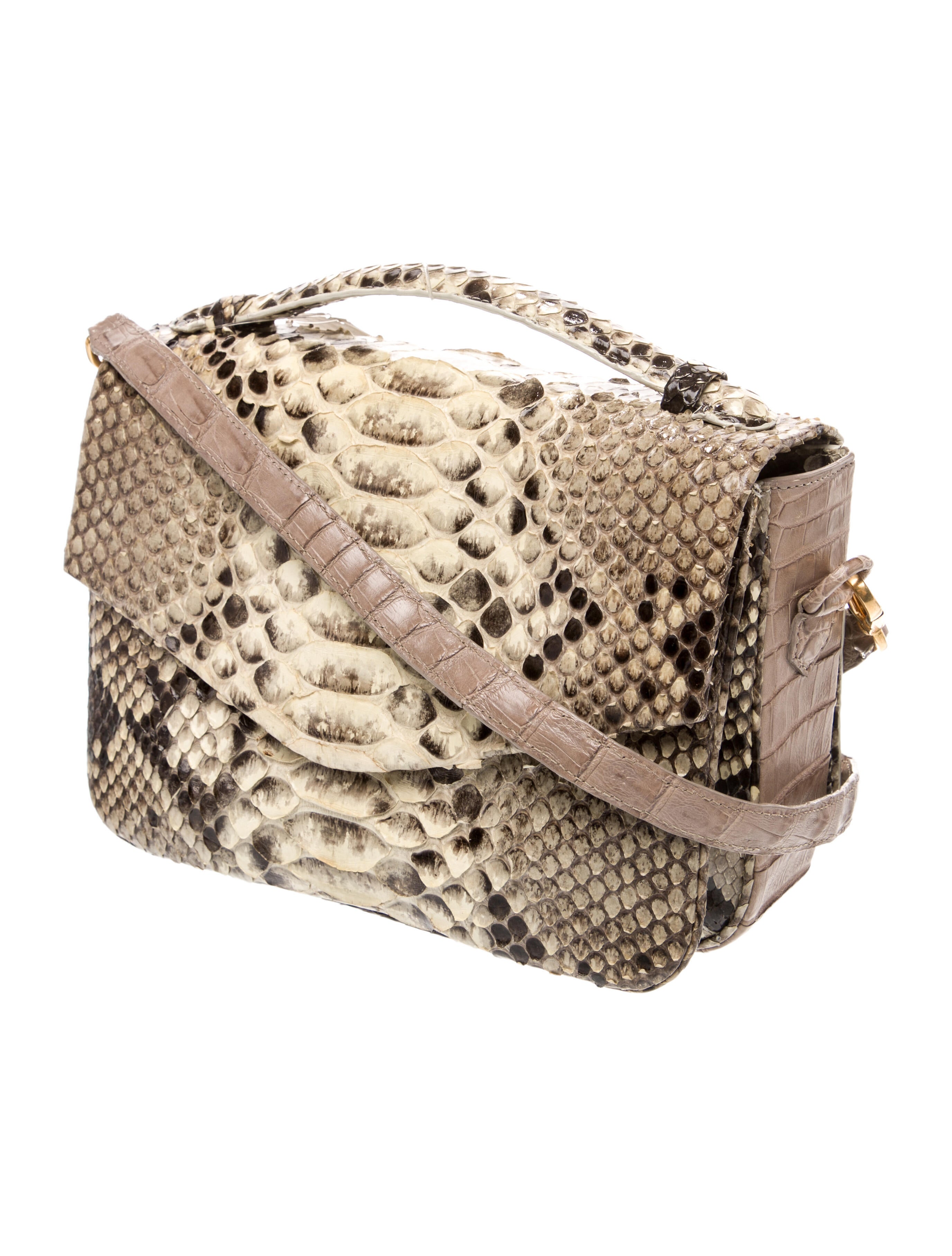 Nancy Gonzalez Snakeskin Crossbody Bag