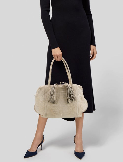 Nancy Gonzalez Crocodile Evening Bag