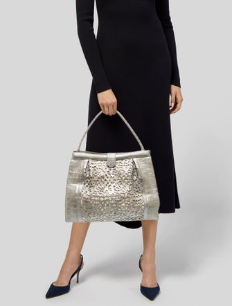 Nancy Gonzalez Crocodile Shoulder Bag