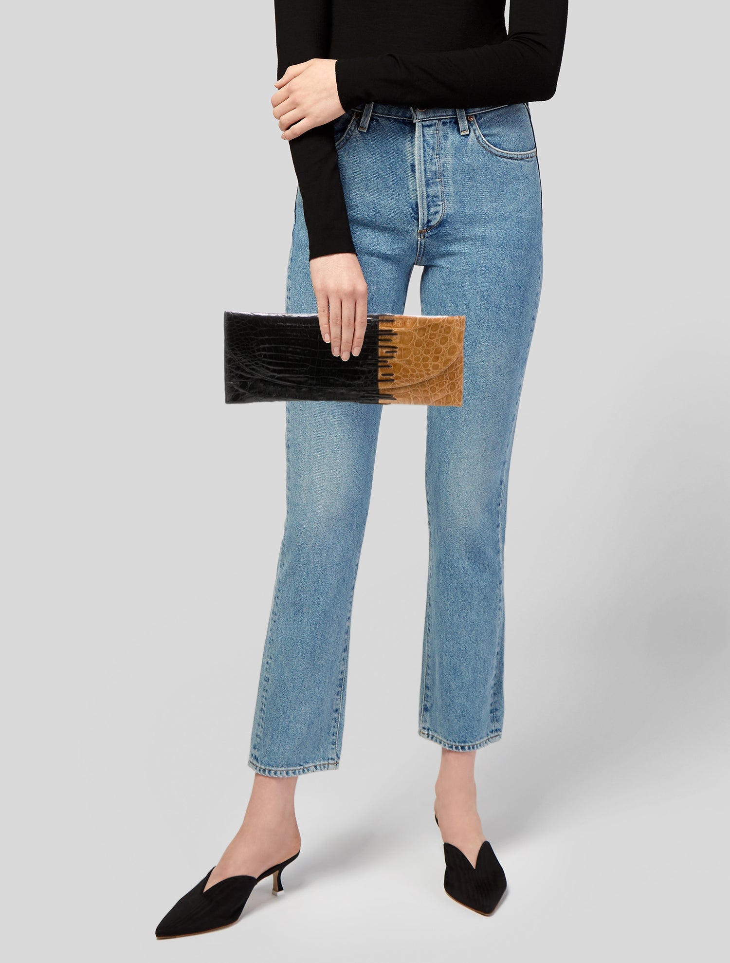 Nancy Gonzalez Crocodile Clutch