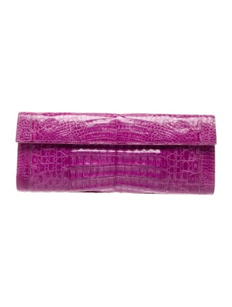 Nancy Gonzalez Embossed Leather Clutch