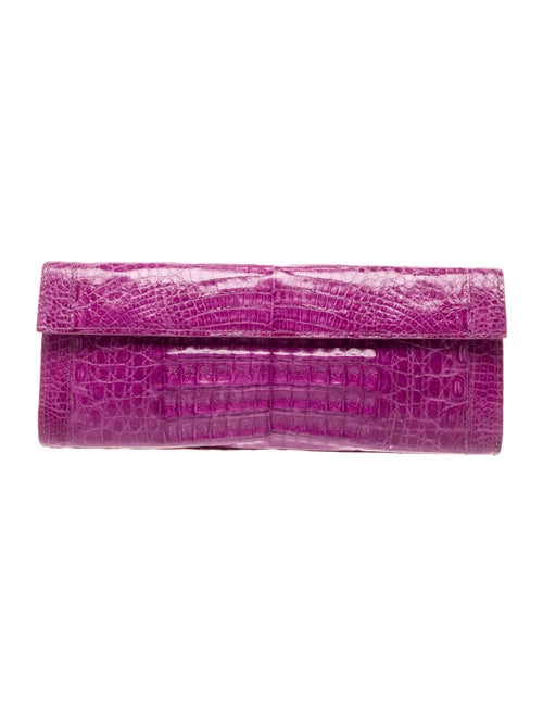 Nancy Gonzalez Embossed Leather Clutch