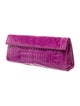 Nancy Gonzalez Embossed Leather Clutch