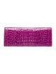 Nancy Gonzalez Embossed Leather Clutch