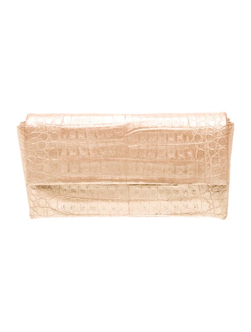 Nancy Gonzalez Embossed Leather Clutch
