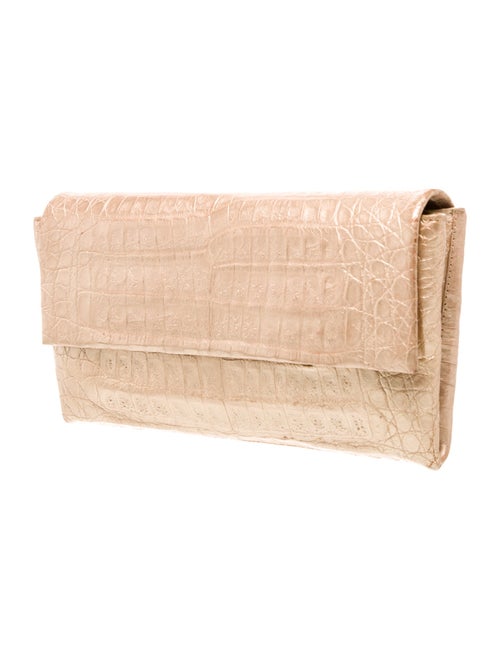 Nancy Gonzalez Embossed Leather Clutch