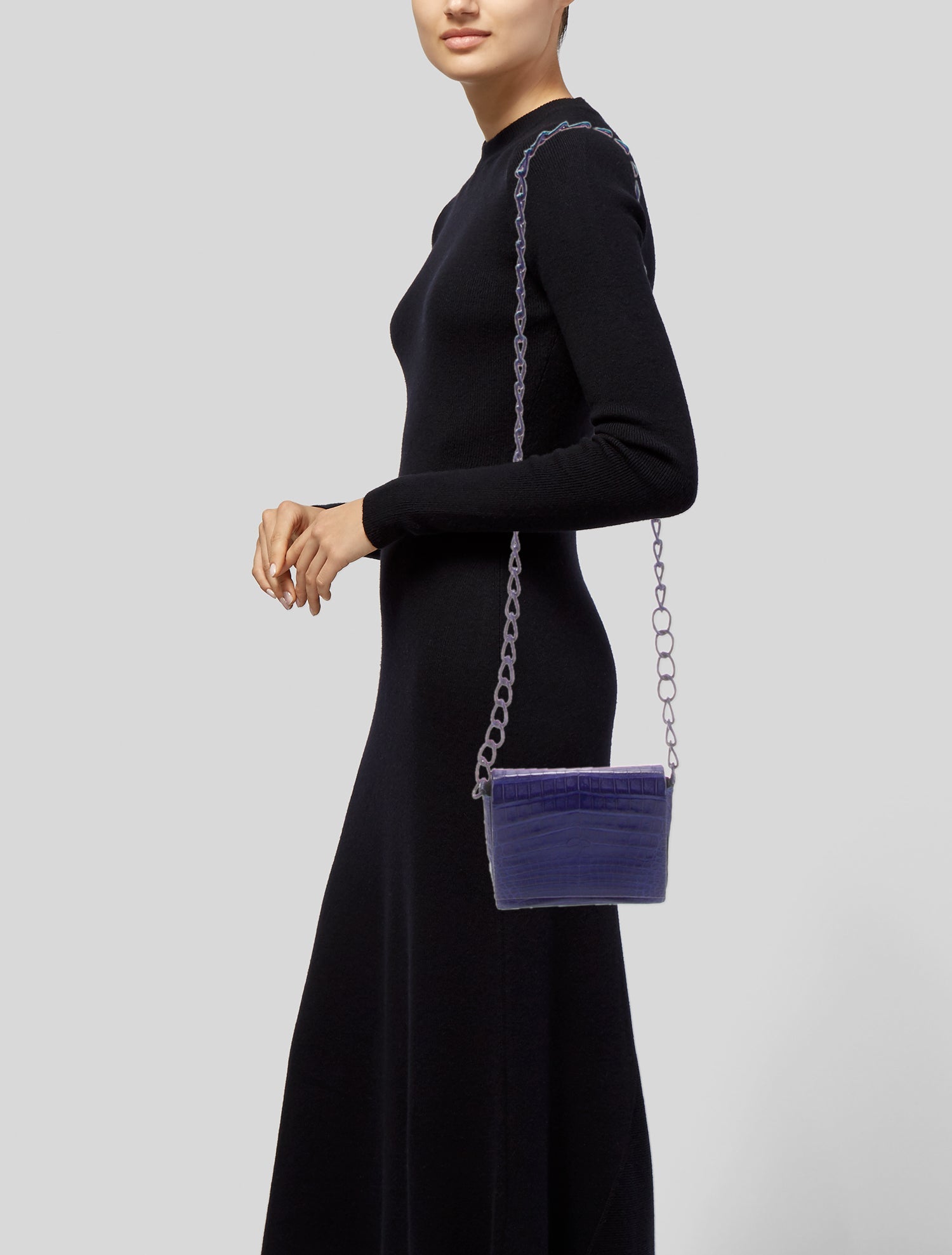 Nancy Gonzalez Crocodile Crossbody Bag