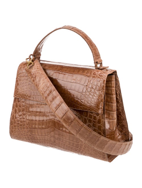 Nancy Gonzalez Crocodile Top Handle Bag