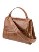 Nancy Gonzalez Crocodile Top Handle Bag