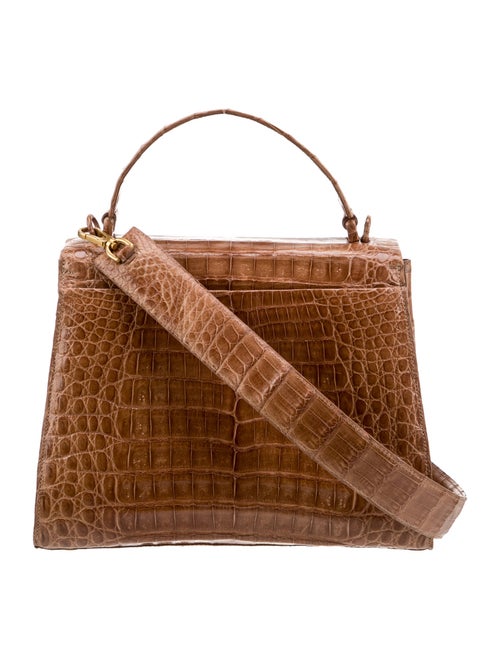 Nancy Gonzalez Crocodile Top Handle Bag