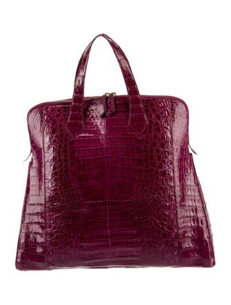 Nancy Gonzalez Crocodile Top Handle Bag