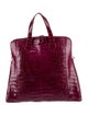Nancy Gonzalez Crocodile Top Handle Bag