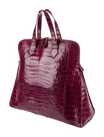 Nancy Gonzalez Crocodile Top Handle Bag
