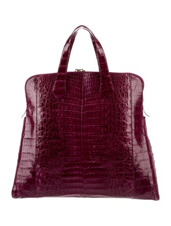 Nancy Gonzalez Crocodile Top Handle Bag