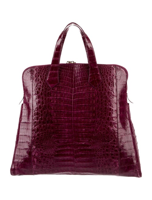 Nancy Gonzalez Crocodile Top Handle Bag