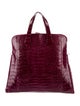 Nancy Gonzalez Crocodile Top Handle Bag