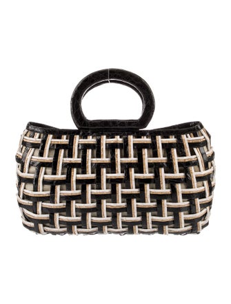 Nancy Gonzalez Crocodile Top Handle Bag